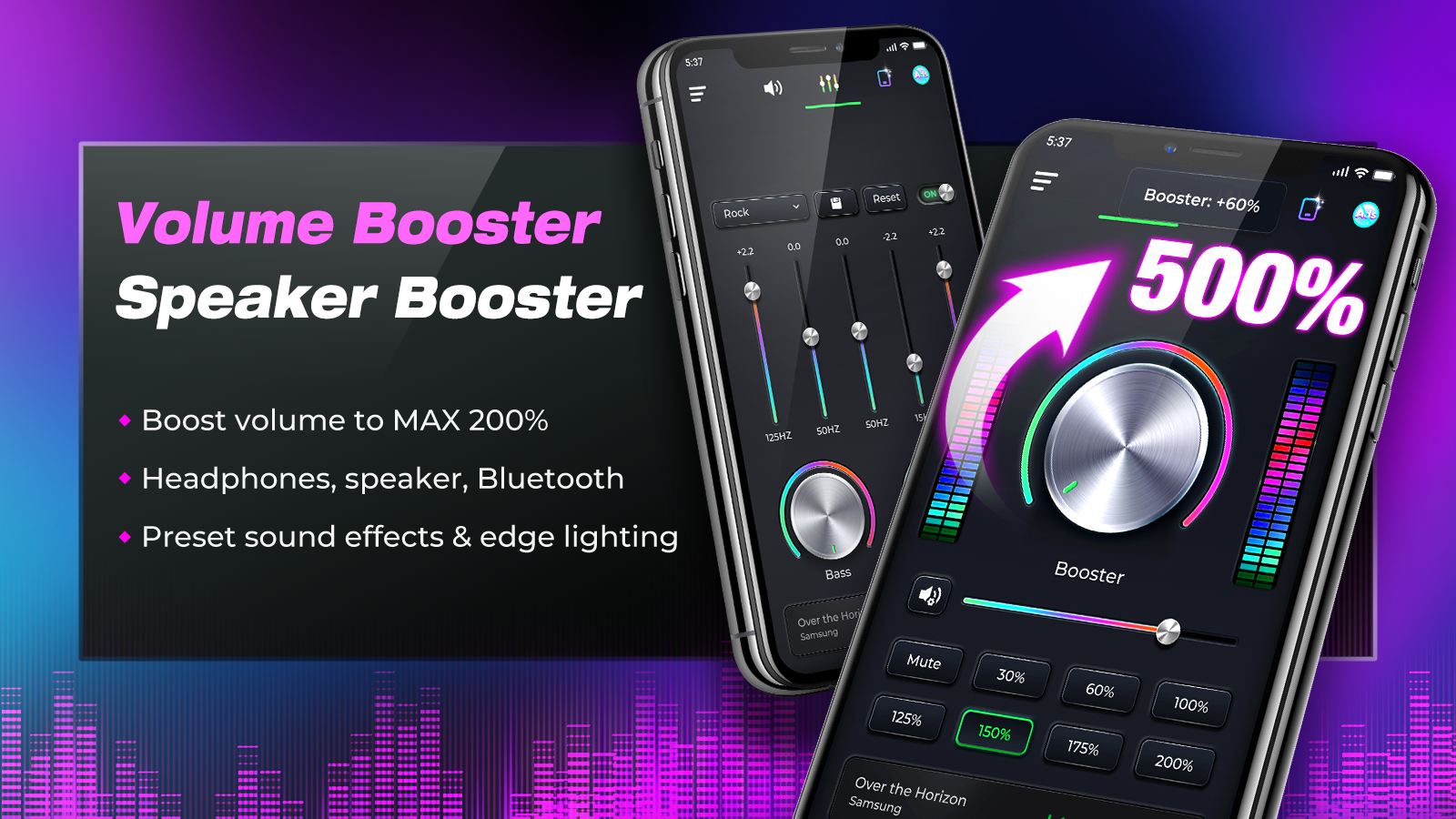 اسکرین شات 1 برنامه Volume Booster Speaker Booster