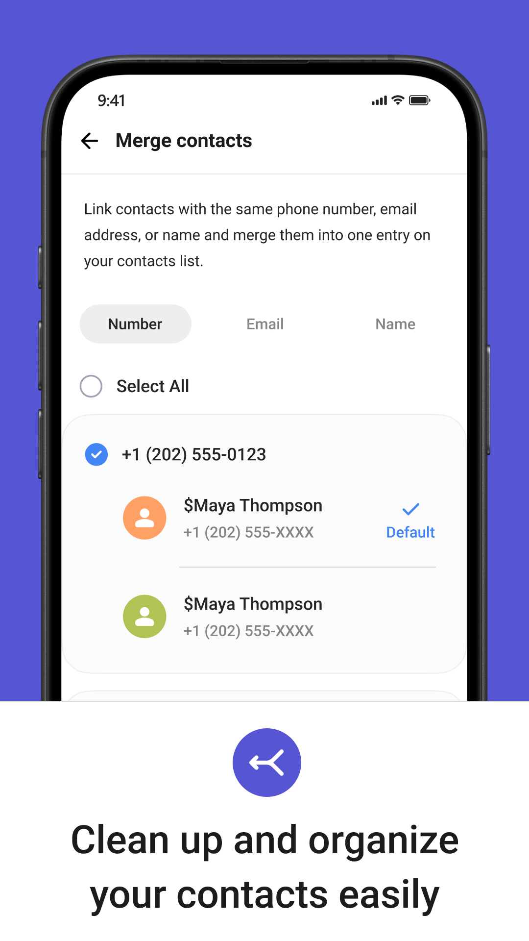 اسکرین شات 4 برنامه Phone Contacts