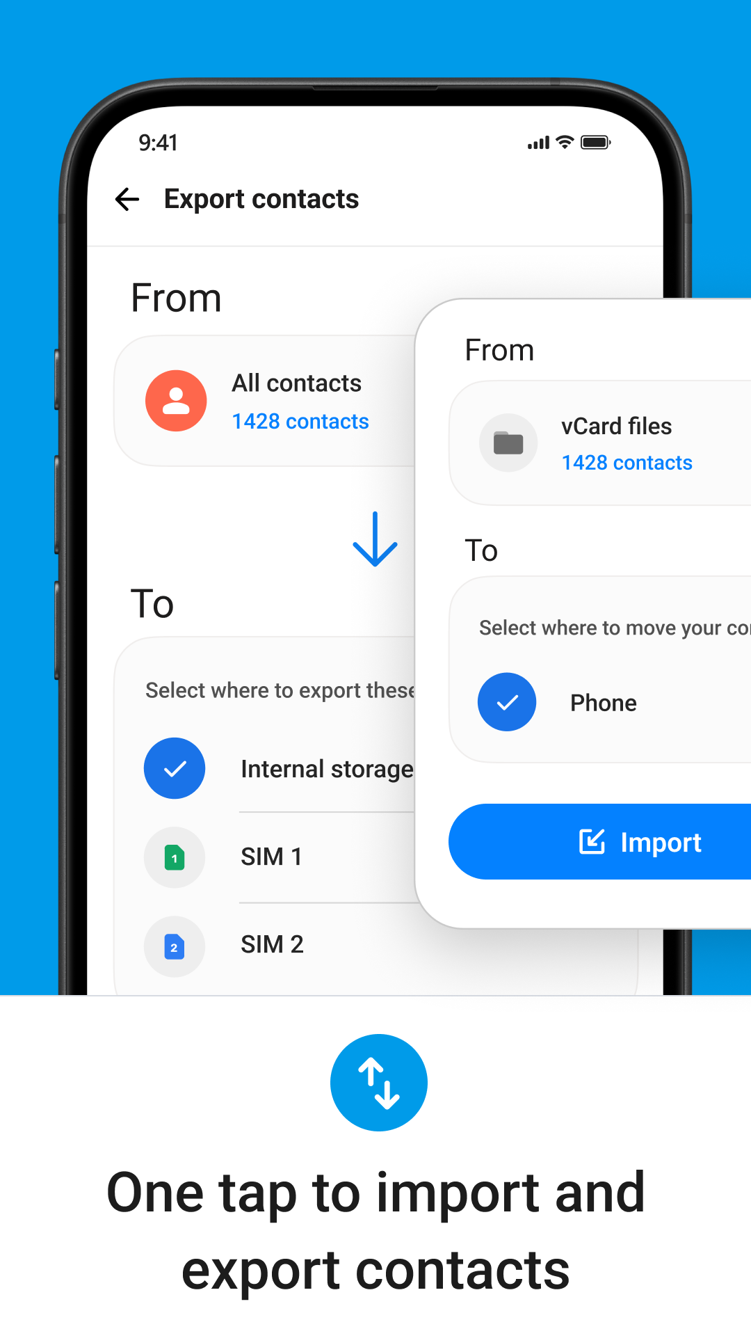 اسکرین شات 7 برنامه Phone Contacts