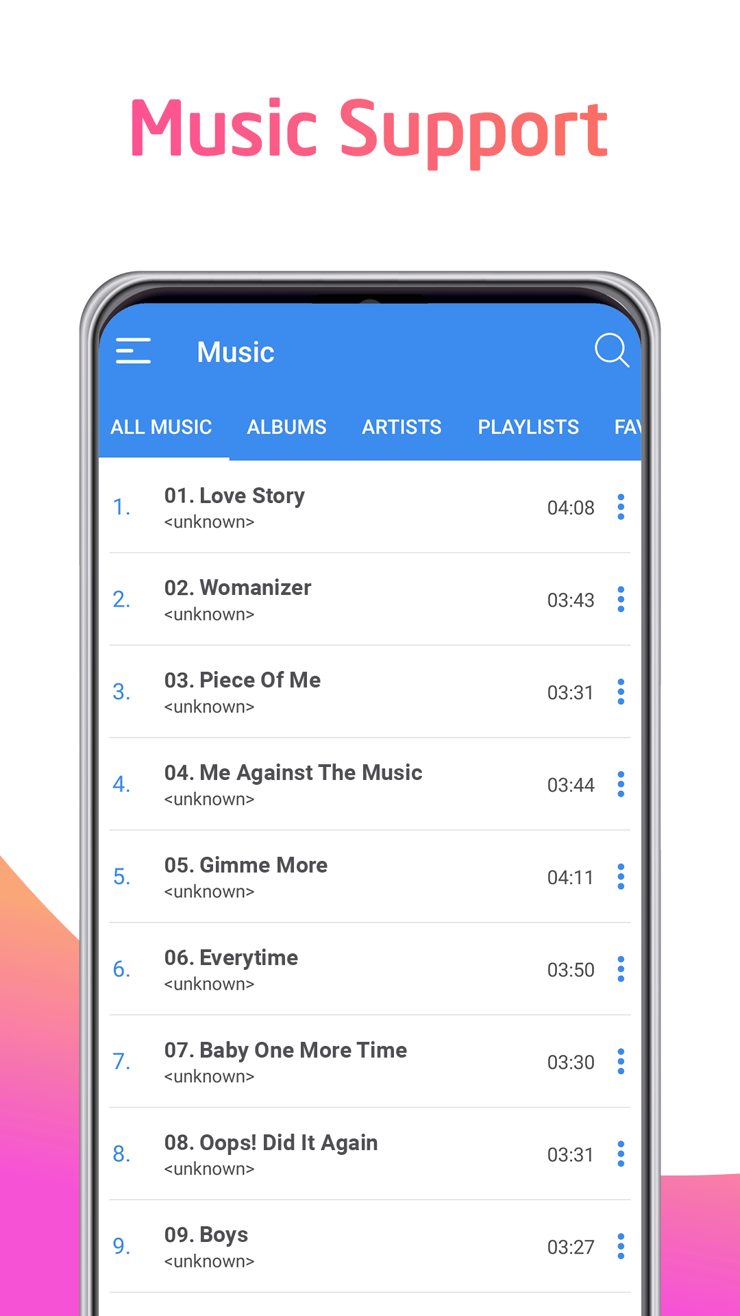 اسکرین شات 4 برنامه Video player