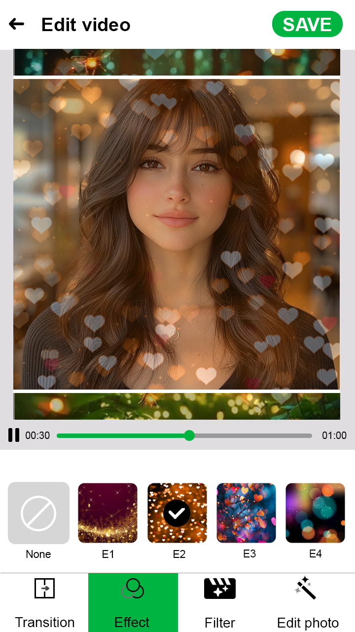 اسکرین شات 4 برنامه Photo video maker