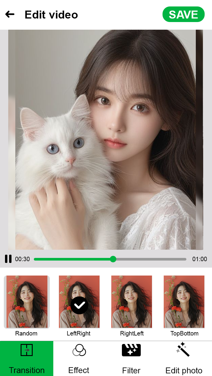 اسکرین شات 2 برنامه Photo video maker