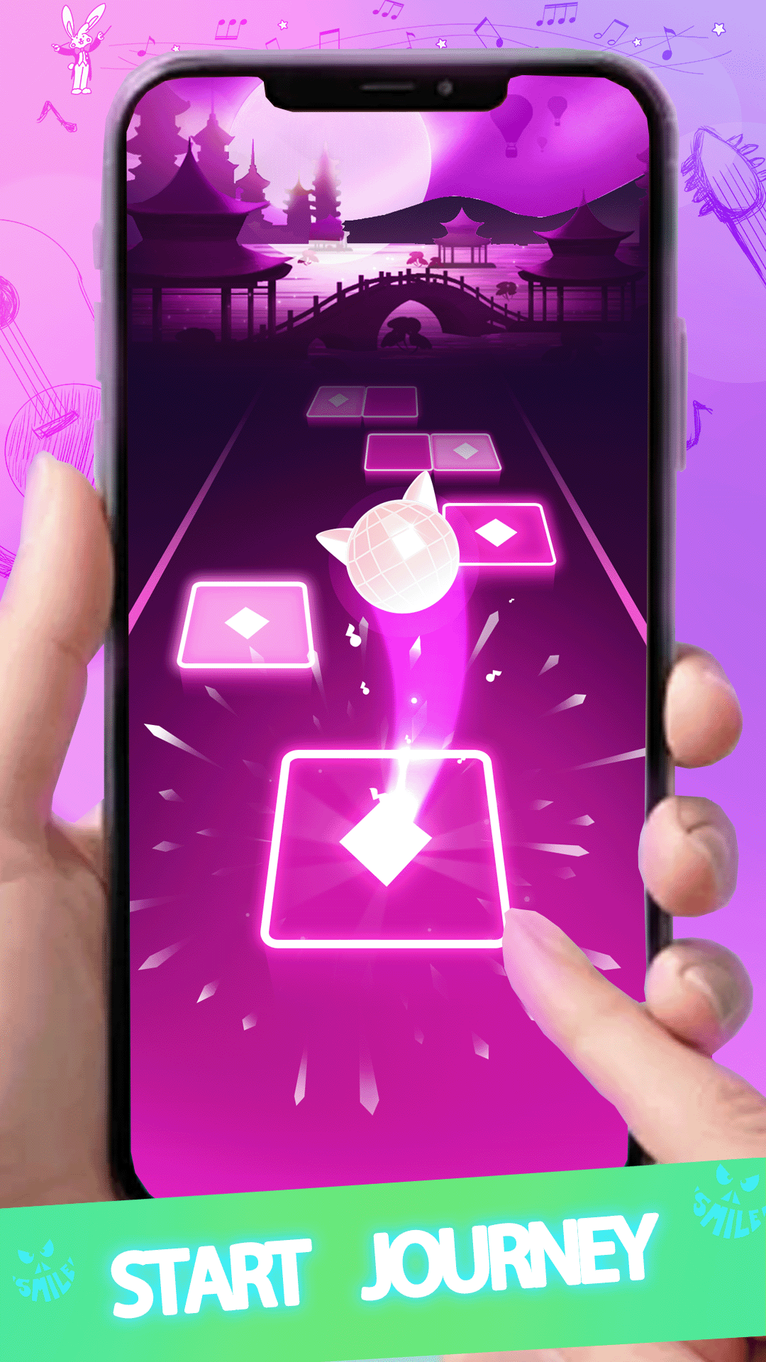 اسکرین شات 2 بازی Color Dance Hop:music game