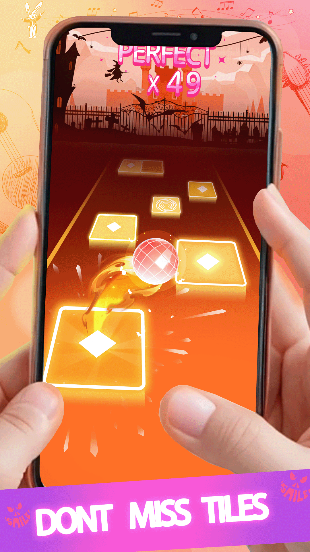 اسکرین شات 5 بازی Beat Ball Tiles Hop 3D