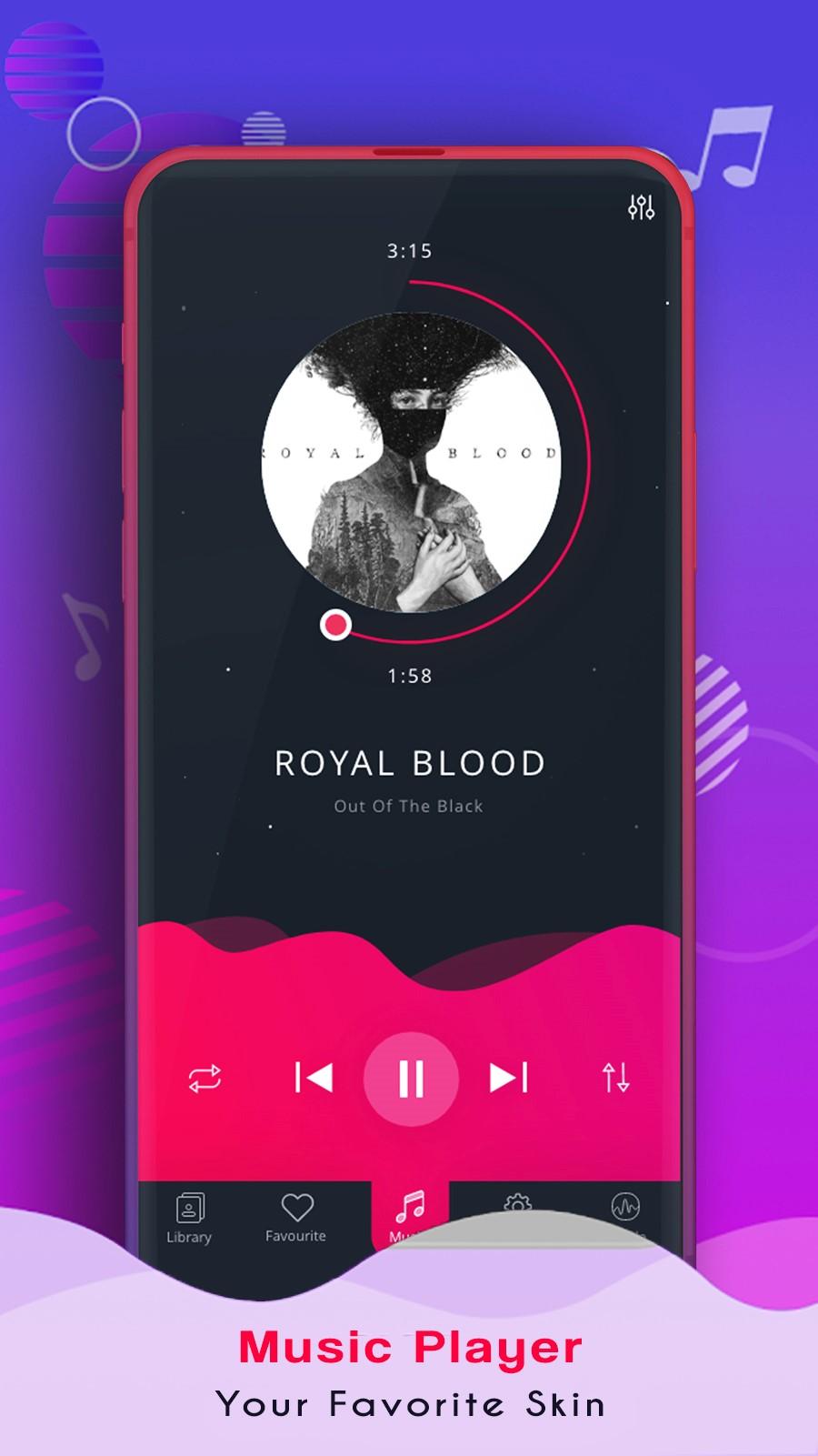 اسکرین شات 4 برنامه Music Player mate 60 pro