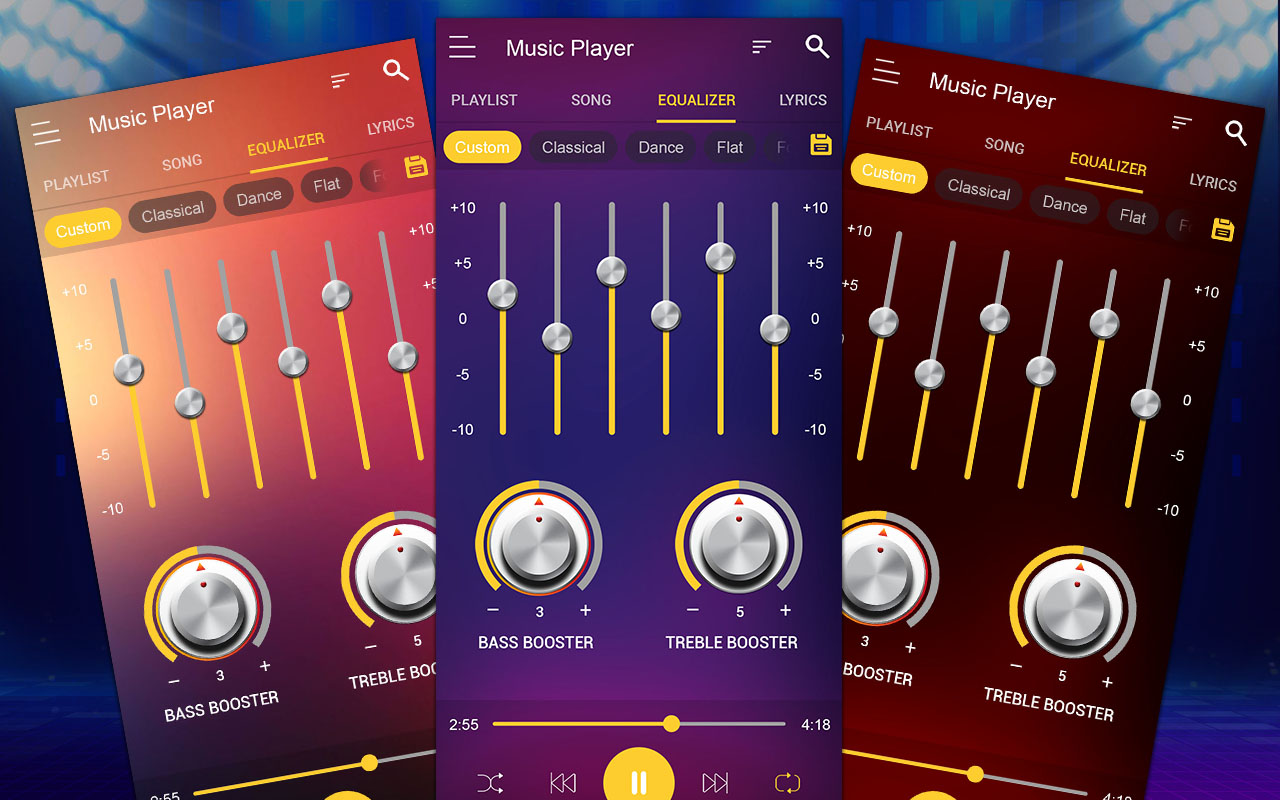 اسکرین شات 3 برنامه Music Player - MP3 Player