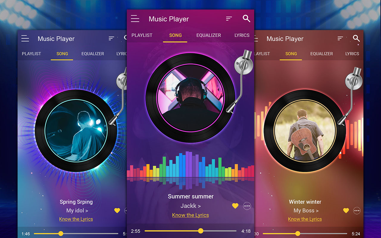 اسکرین شات 5 برنامه Music Player - MP3 Player