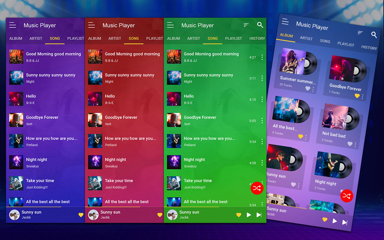 اسکرین شات 6 برنامه Music Player - MP3 Player