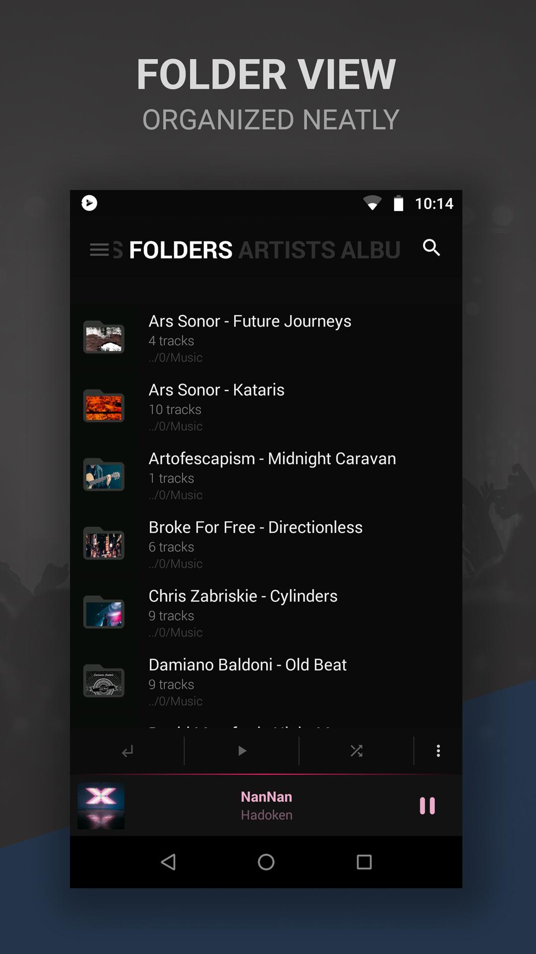 اسکرین شات 5 برنامه BlackPlayer Music Player
