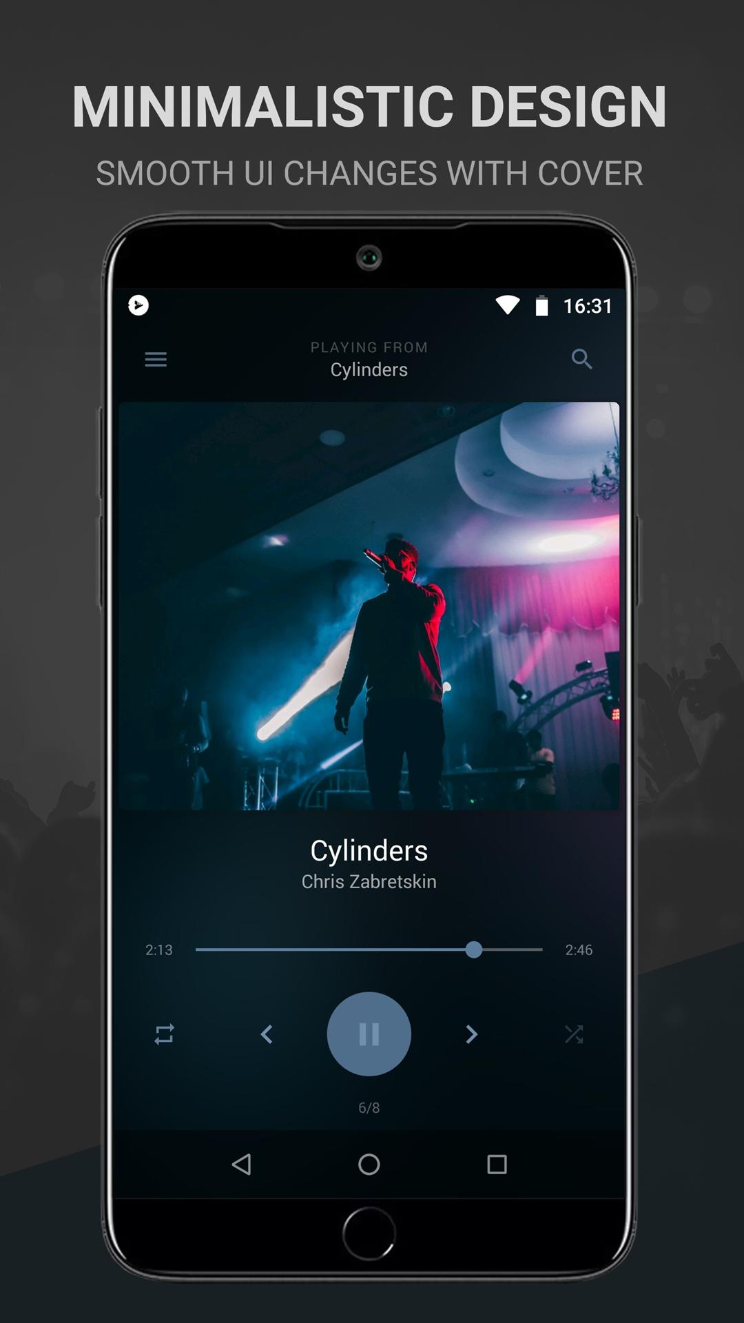 اسکرین شات 1 برنامه BlackPlayer Music Player
