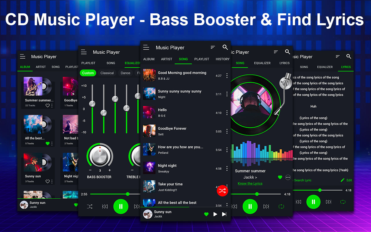 اسکرین شات 1 برنامه CD music player