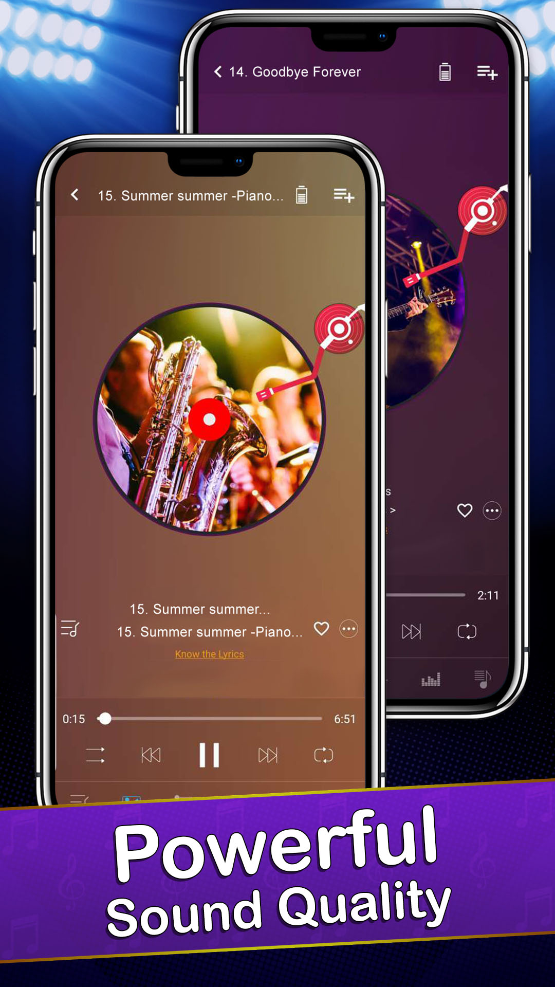 اسکرین شات 5 برنامه Music Player 2025: Deep Bass
