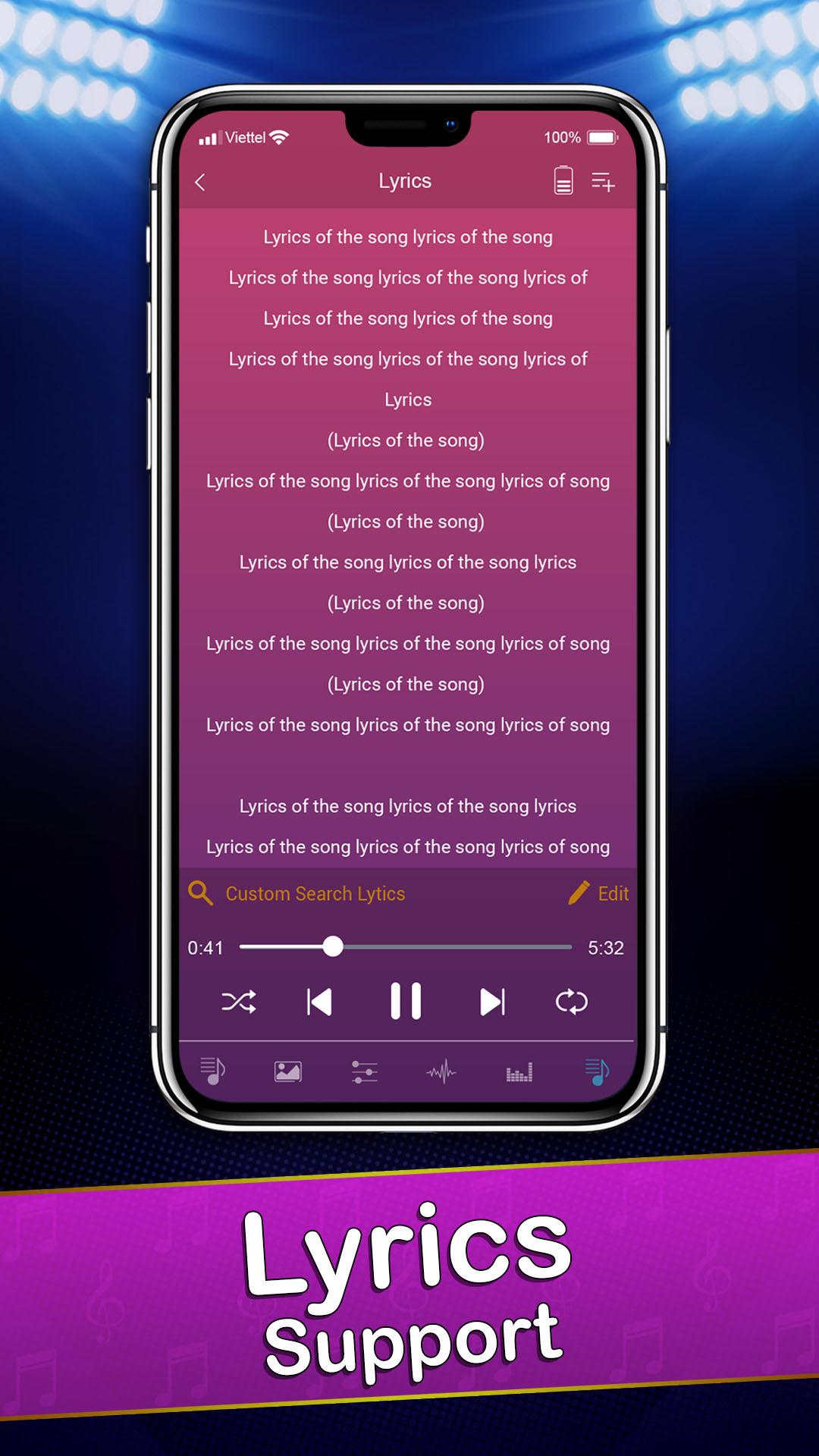 اسکرین شات 4 برنامه Music Player 2025: Deep Bass