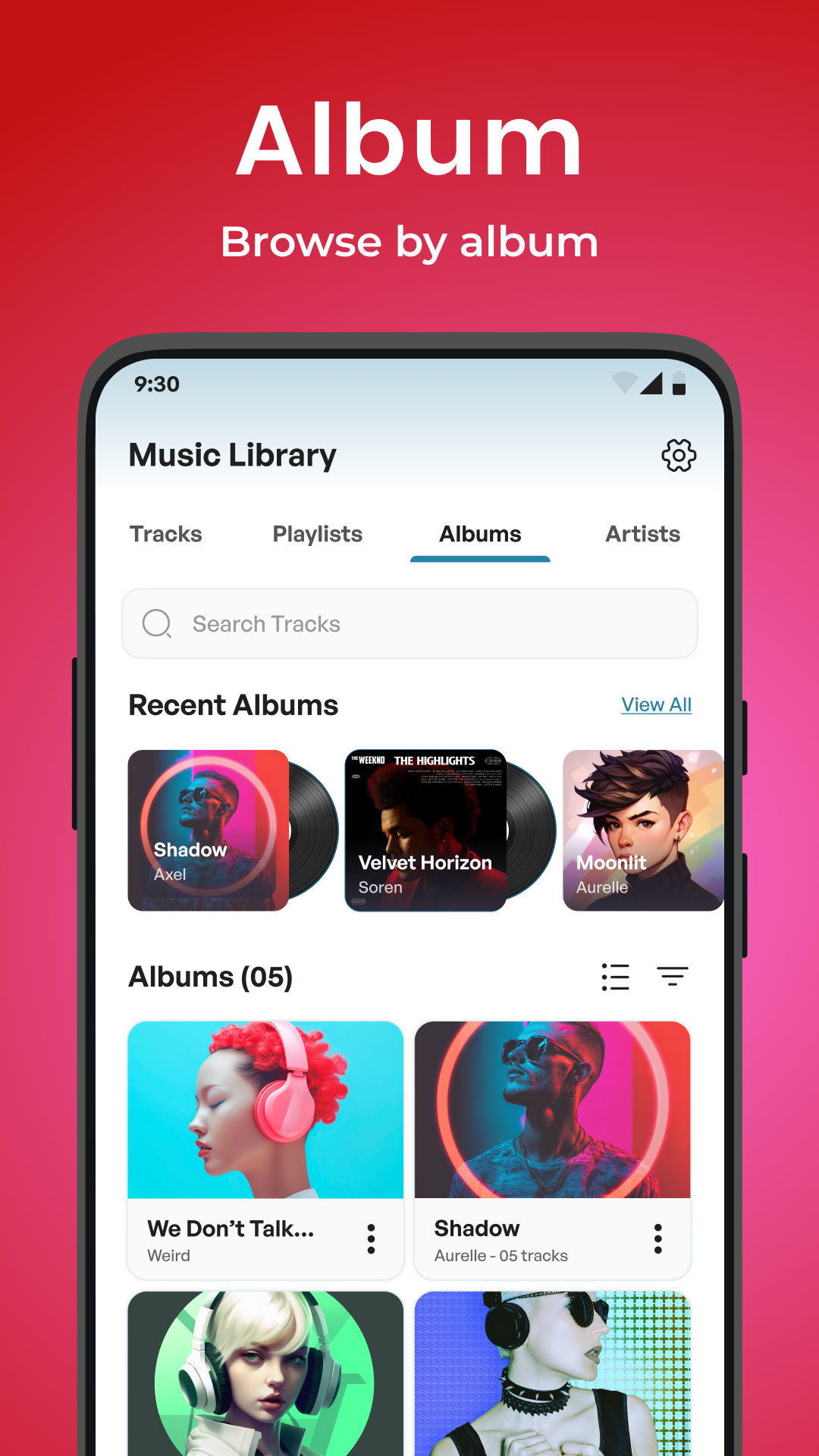 اسکرین شات 4 برنامه Music Player: Player Mp3 Music
