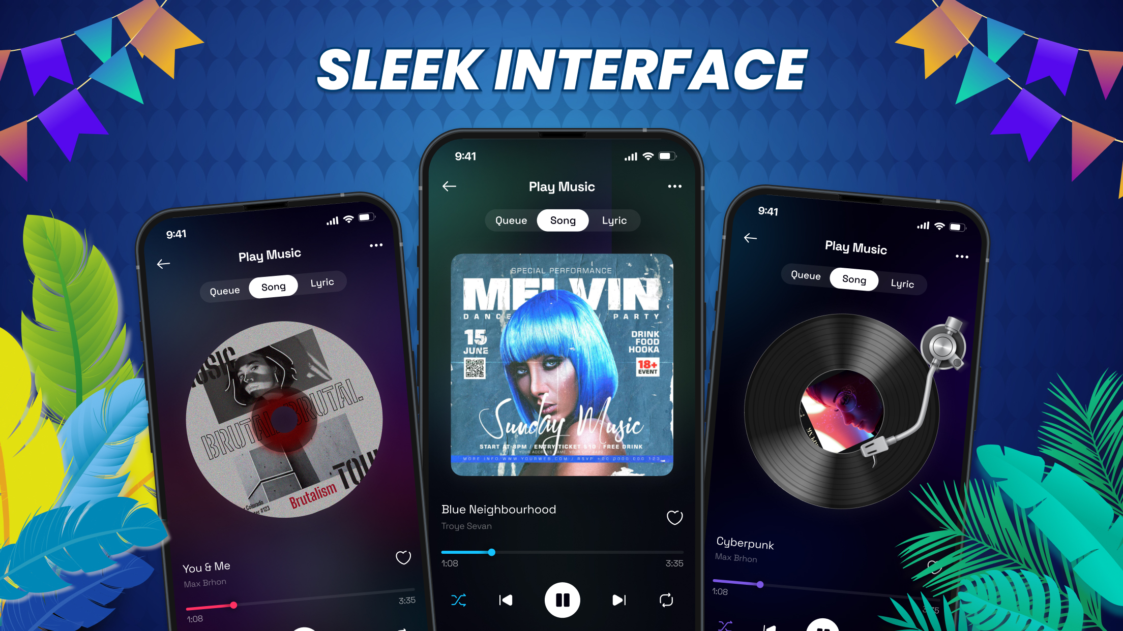 اسکرین شات 2 برنامه Play Music Files Offline App