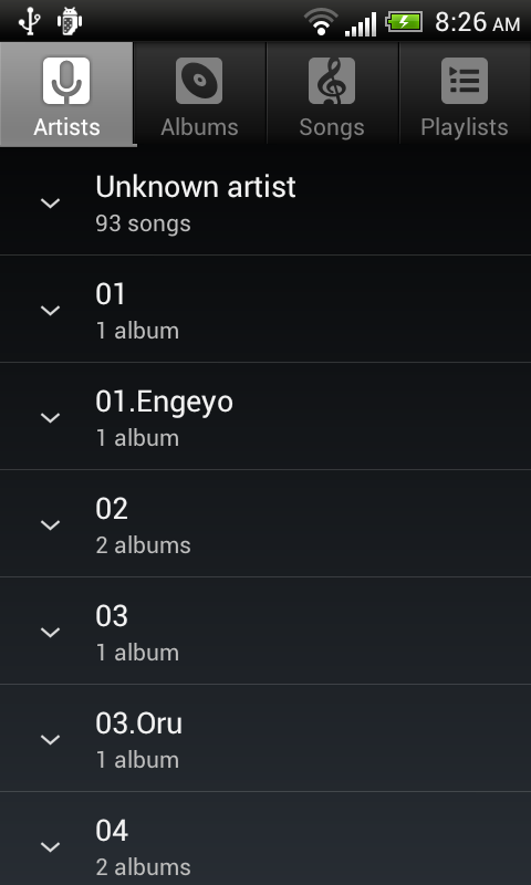 اسکرین شات 2 برنامه Default Music Player