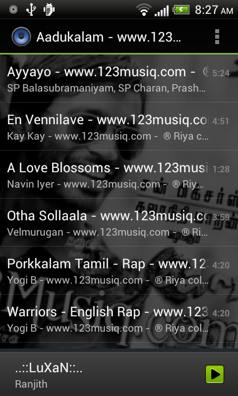 اسکرین شات 3 برنامه Default Music Player