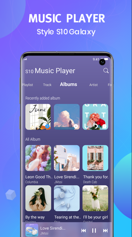 اسکرین شات 1 برنامه Music Player for Samsung: MP3