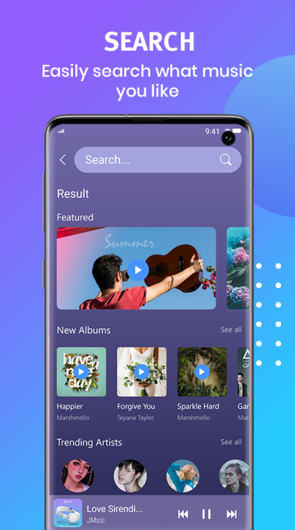 اسکرین شات 6 برنامه Music Player for Samsung: MP3