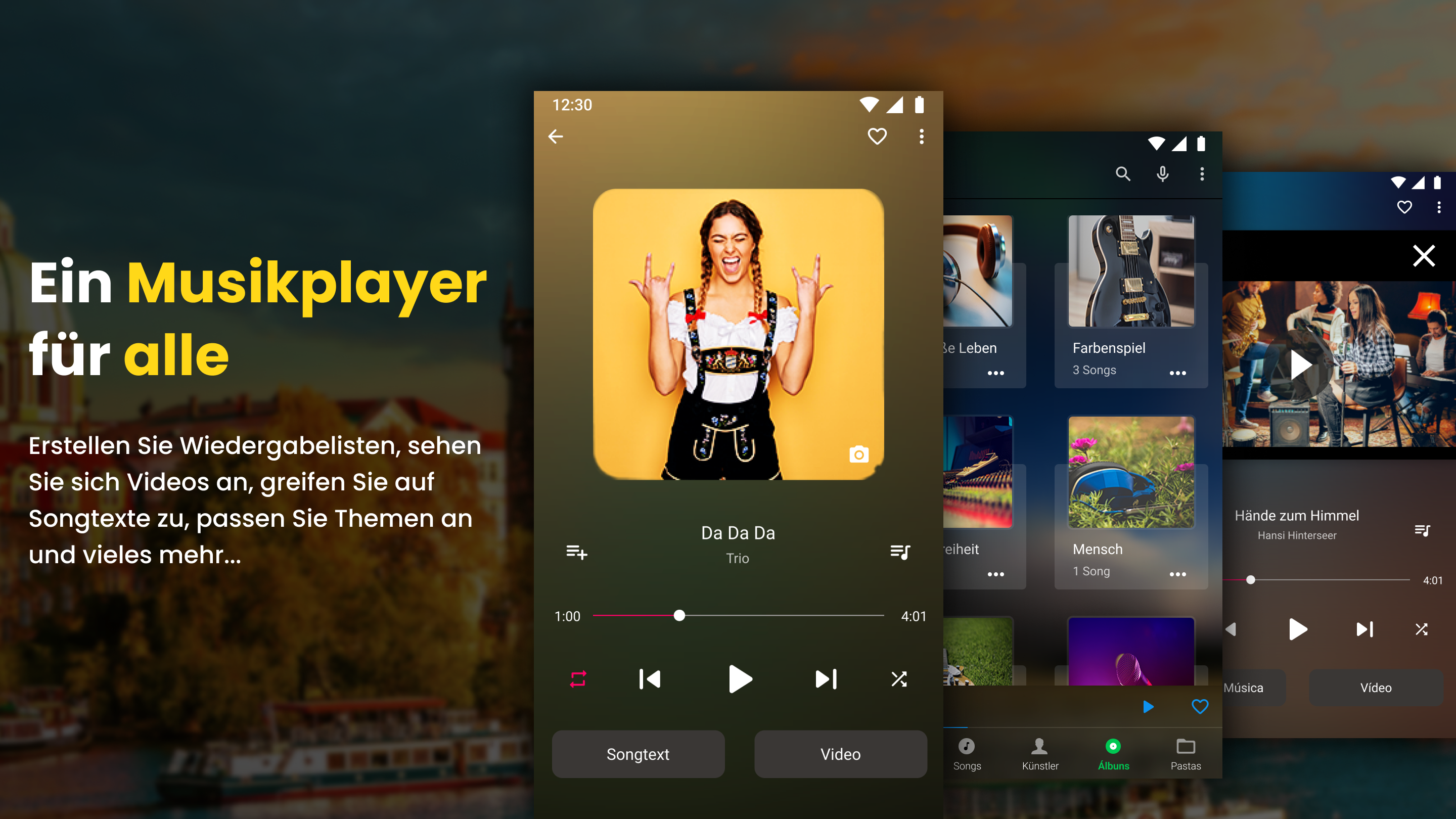 اسکرین شات 1 برنامه Music Player - Musik player