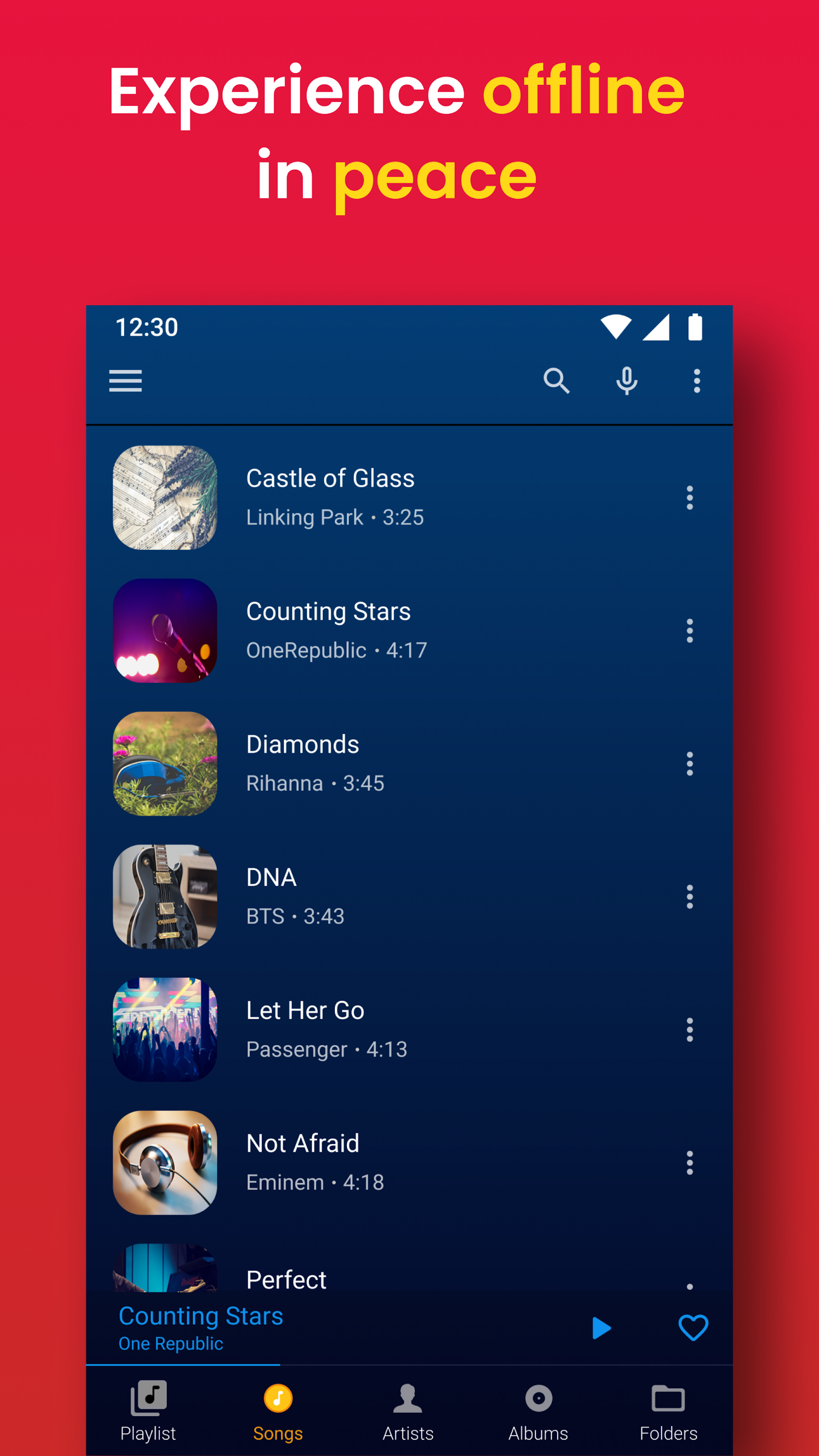 اسکرین شات برنامه Music Player - Audify Player 4