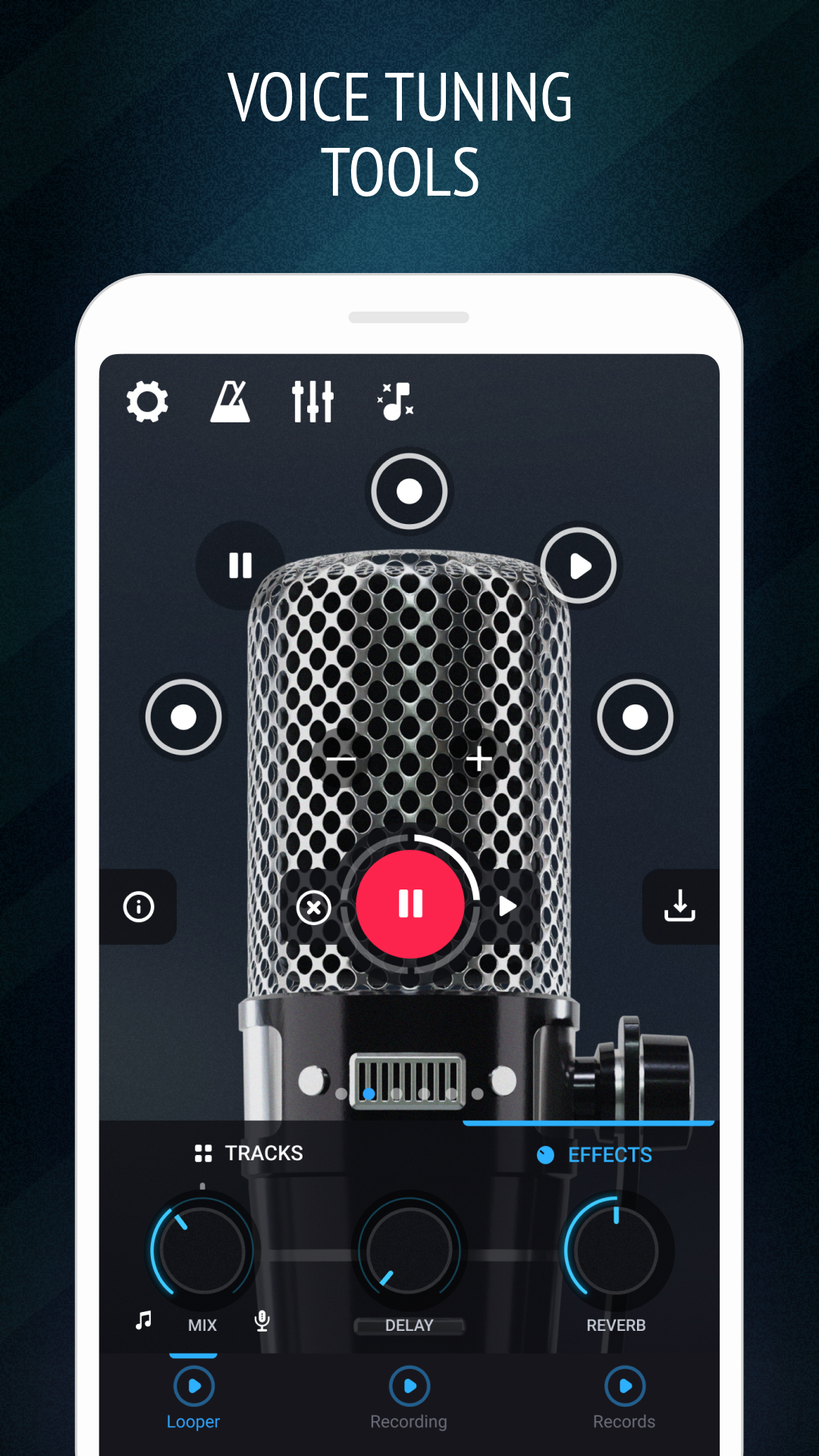 اسکرین شات 3 برنامه Pro Microphone