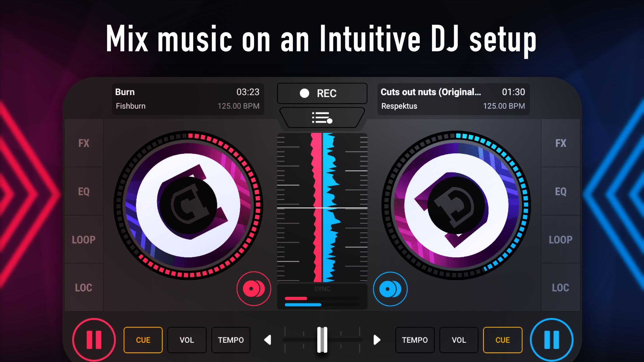 اسکرین شات 1 برنامه X Djing: Virtual DJ studio & B