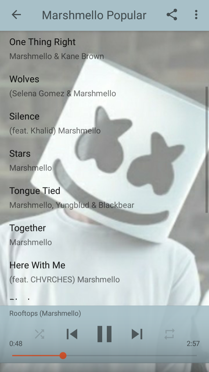 اسکرین شات 2 برنامه Marshmello Song -Full DJ Music