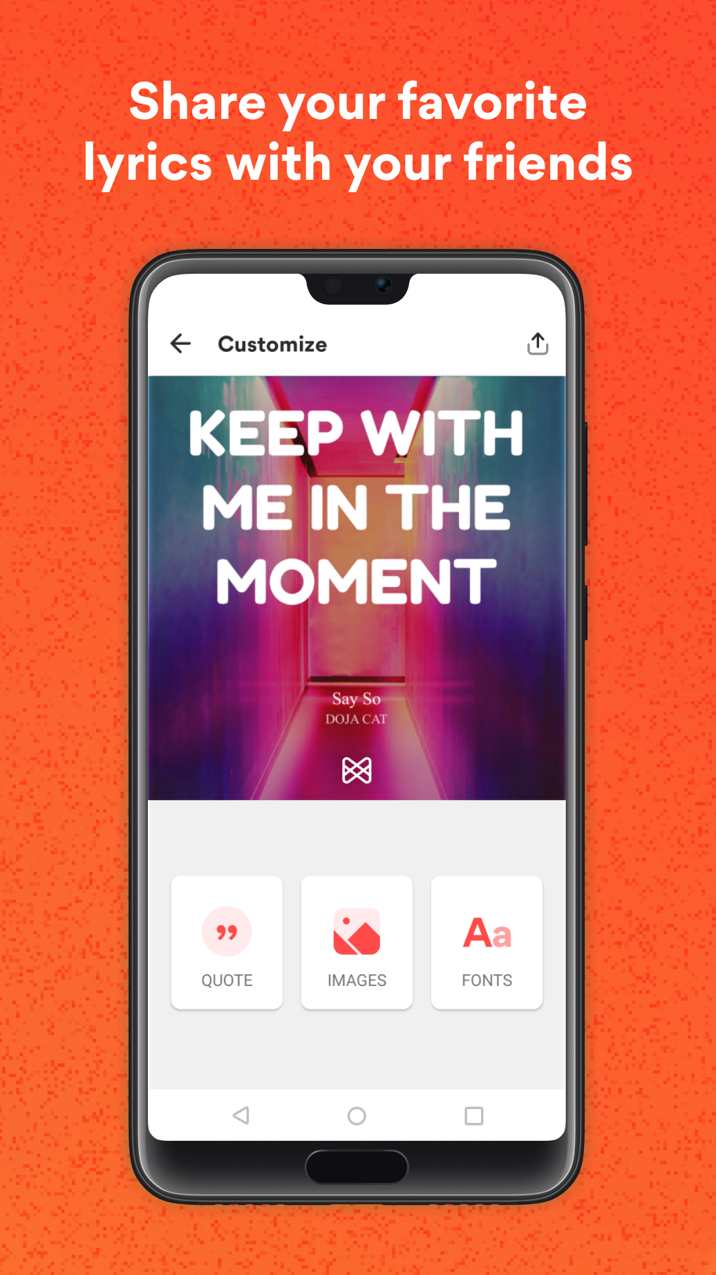 اسکرین شات 8 برنامه Musixmatch: lyrics finder