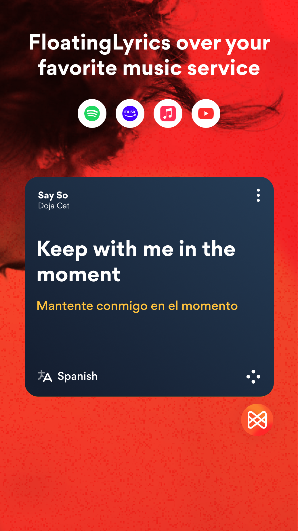 اسکرین شات 2 برنامه Musixmatch: lyrics finder