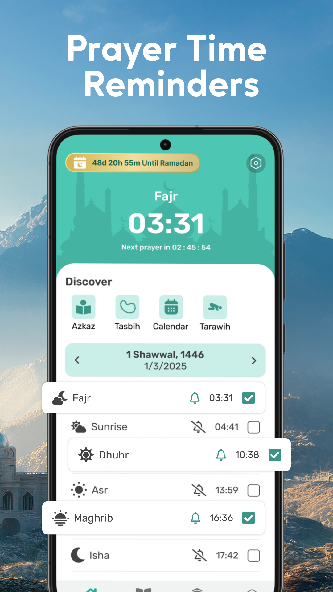 اسکرین شات 2 برنامه Muslim Prayer - Holy Quran