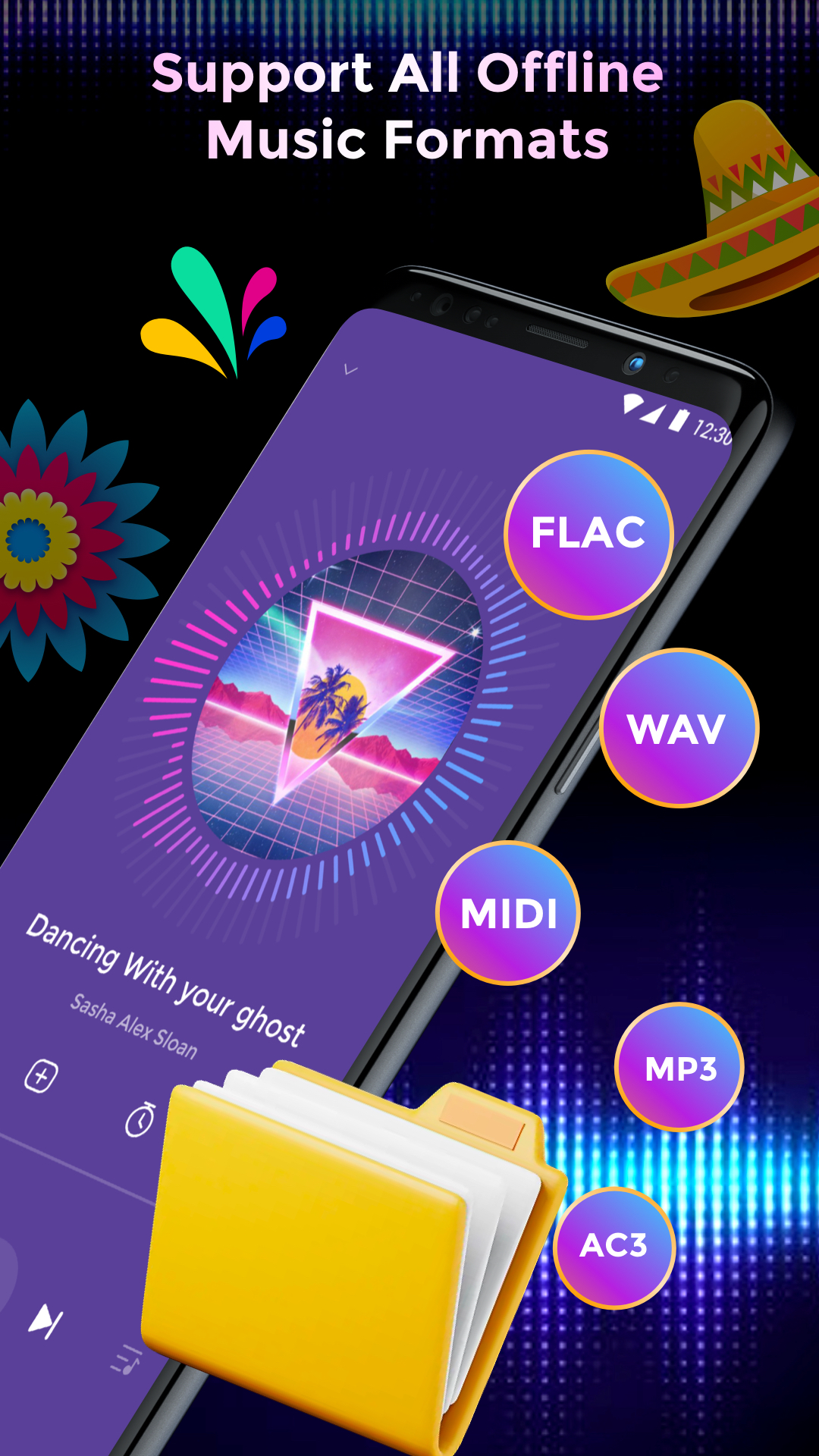اسکرین شات 3 برنامه Offline Music Mp3 Player- Muso