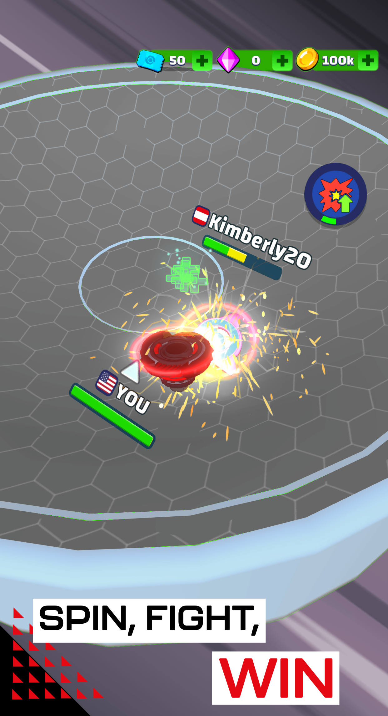 اسکرین شات 5 بازی Spinner Fighter Arena