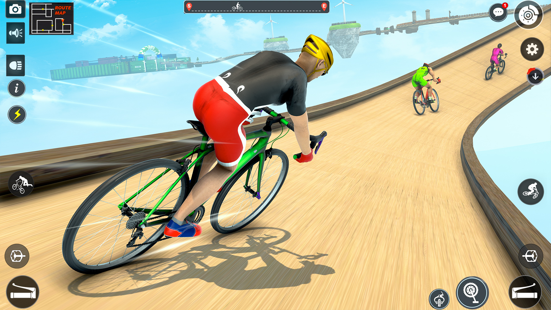 اسکرین شات 2 برنامه BMX Cycle Stunt Game 3D