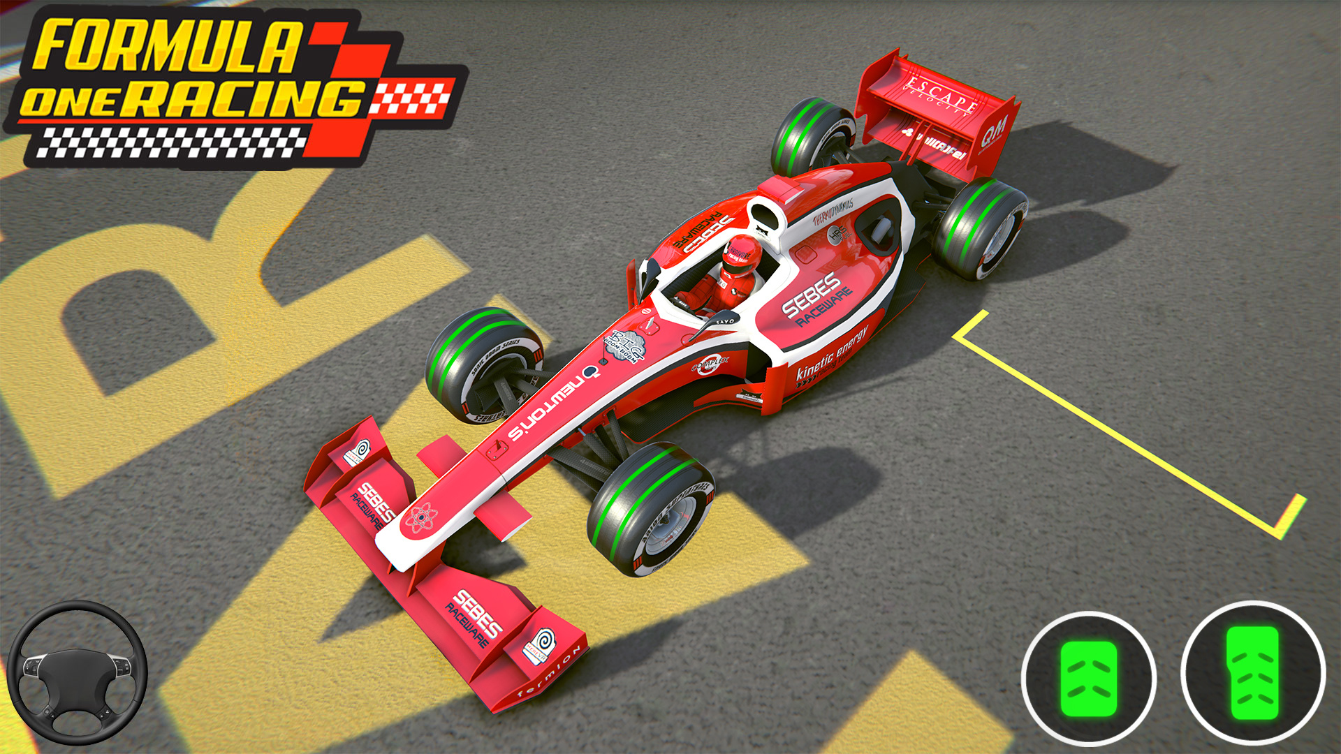 اسکرین شات 2 برنامه Formula Car Racing: Car Games
