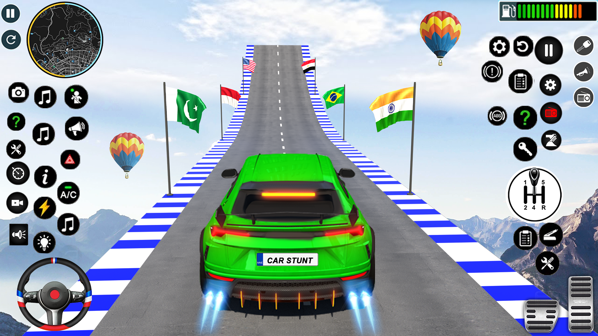 اسکرین شات 6 بازی Crazy Car Stunts: GT Car Games