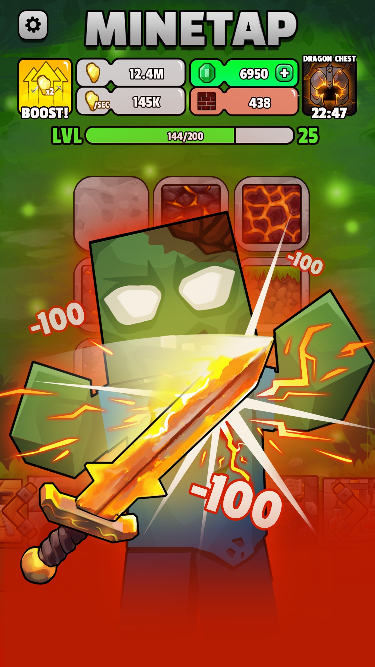 اسکرین شات 5 بازی Minetap – Craft and merge