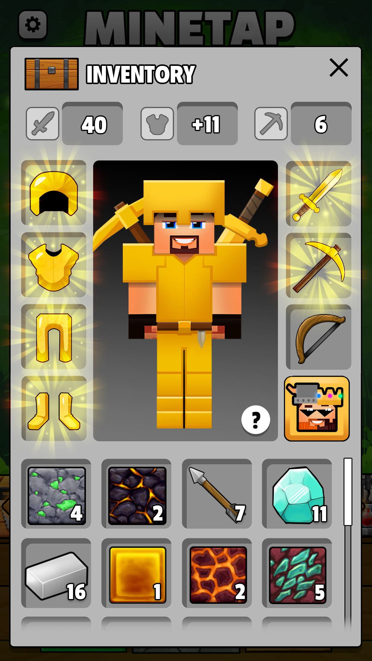 اسکرین شات 4 بازی Minetap – Craft and merge