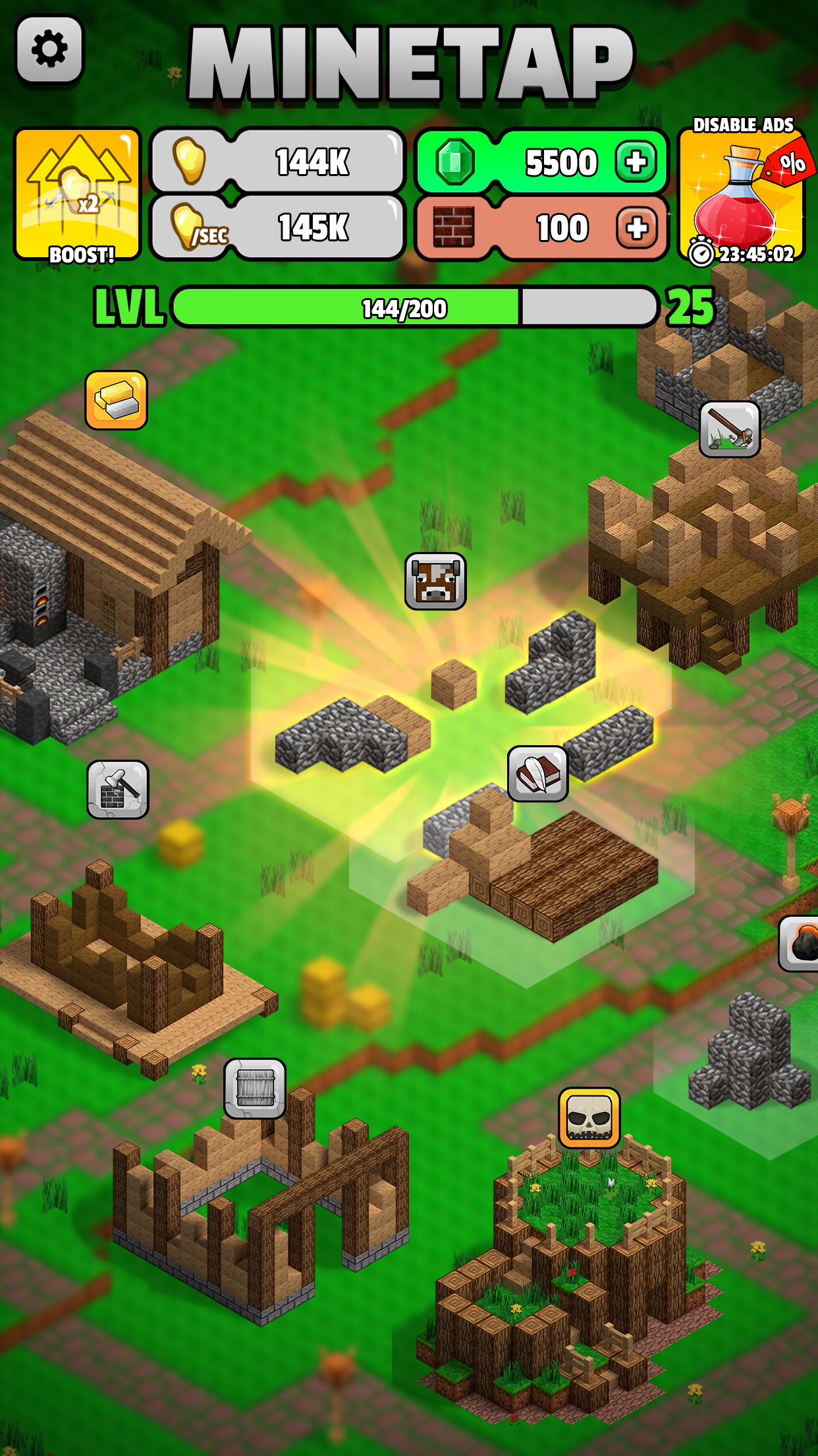 اسکرین شات 6 بازی Minetap – Craft and merge