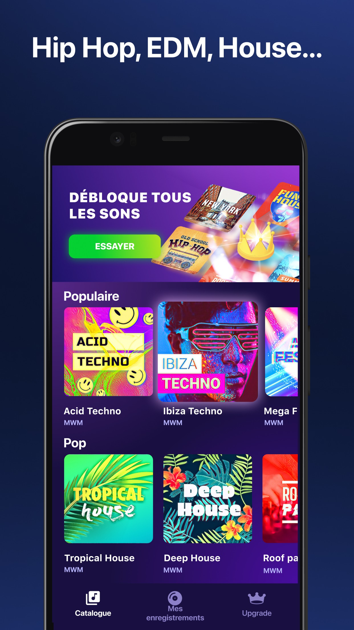 اسکرین شات 2 برنامه Beat Looper Pro - Music Maker