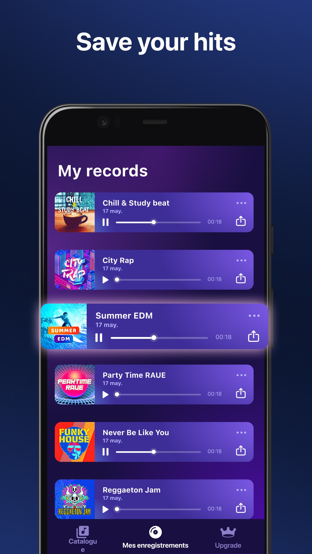 اسکرین شات 5 برنامه Beat Looper Pro - Music Maker