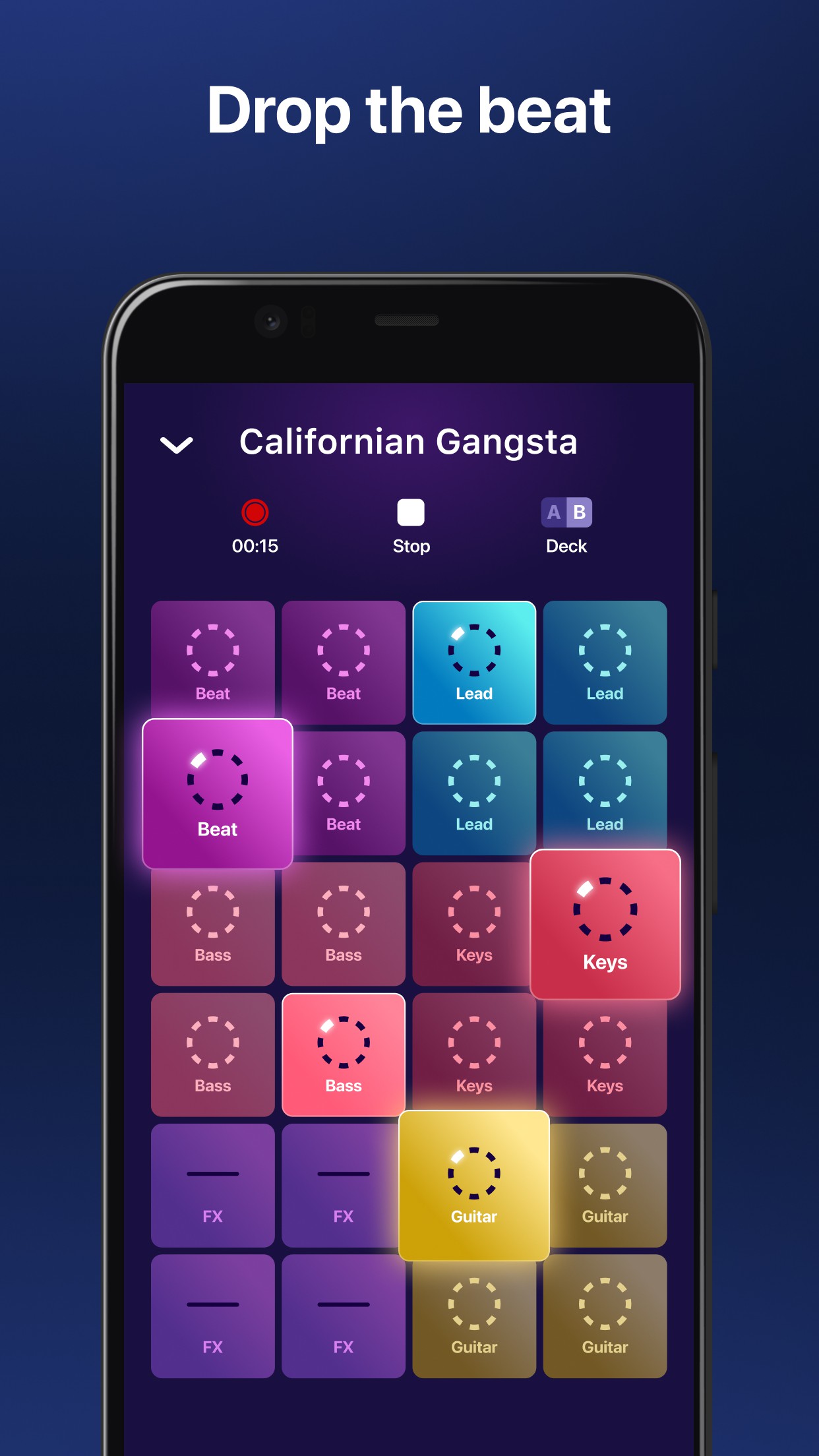 اسکرین شات 4 برنامه Beat Looper Pro - Music Maker