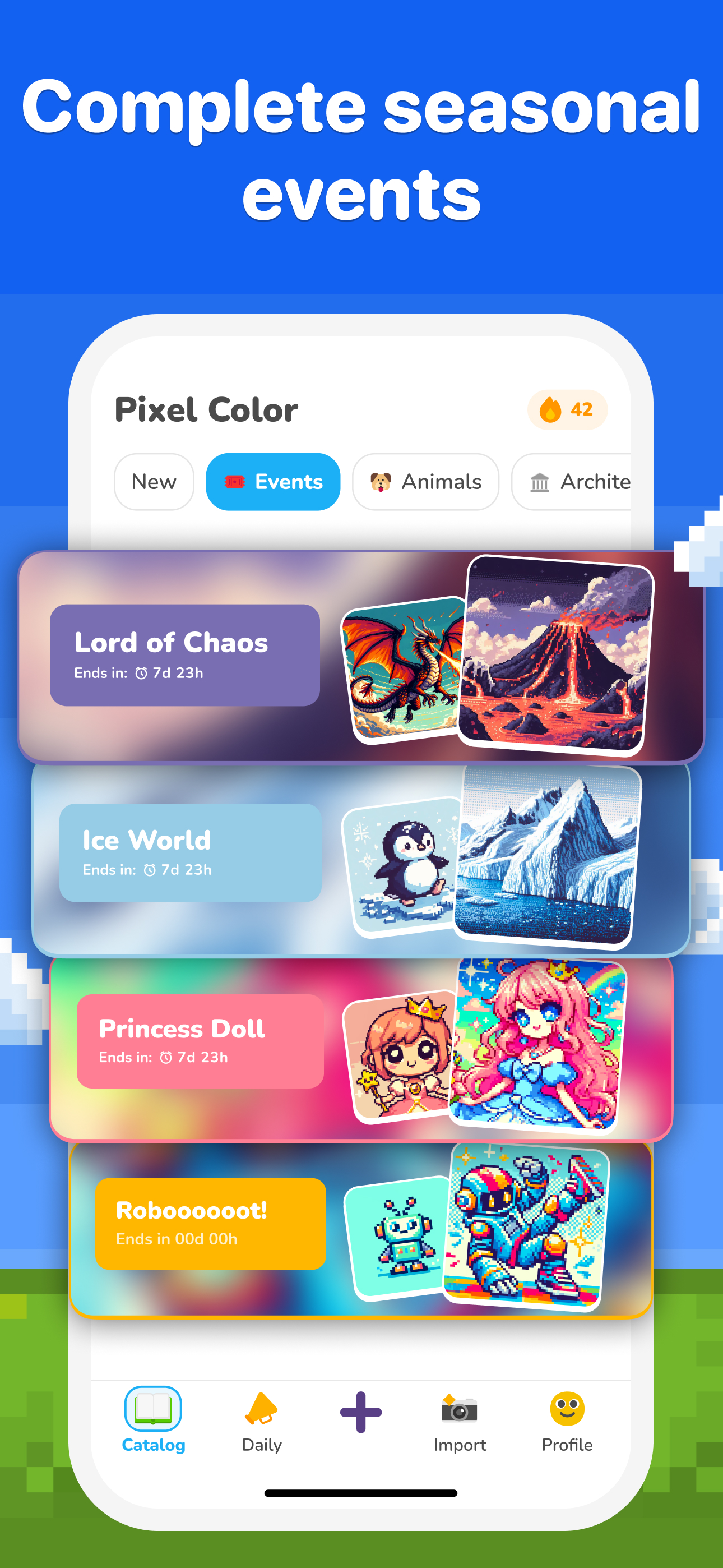 اسکرین شات 3 برنامه Pixel Color: Paint by Number