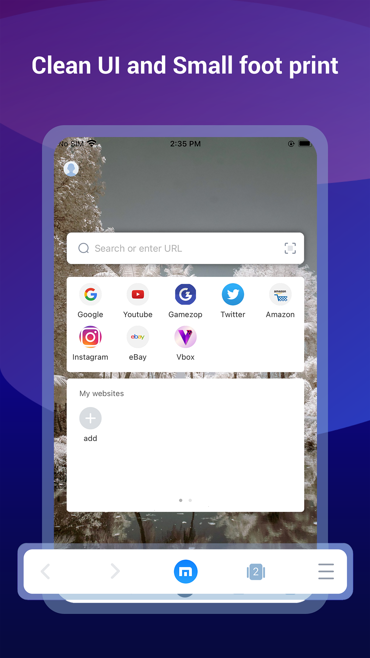 اسکرین شات 1 برنامه Maxthon browser