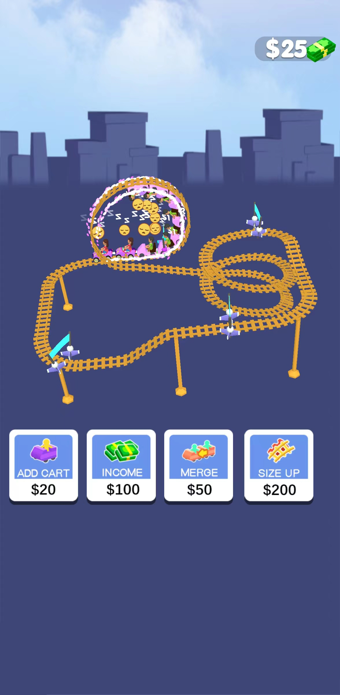 اسکرین شات 3 بازی Crazy Coaster Idle