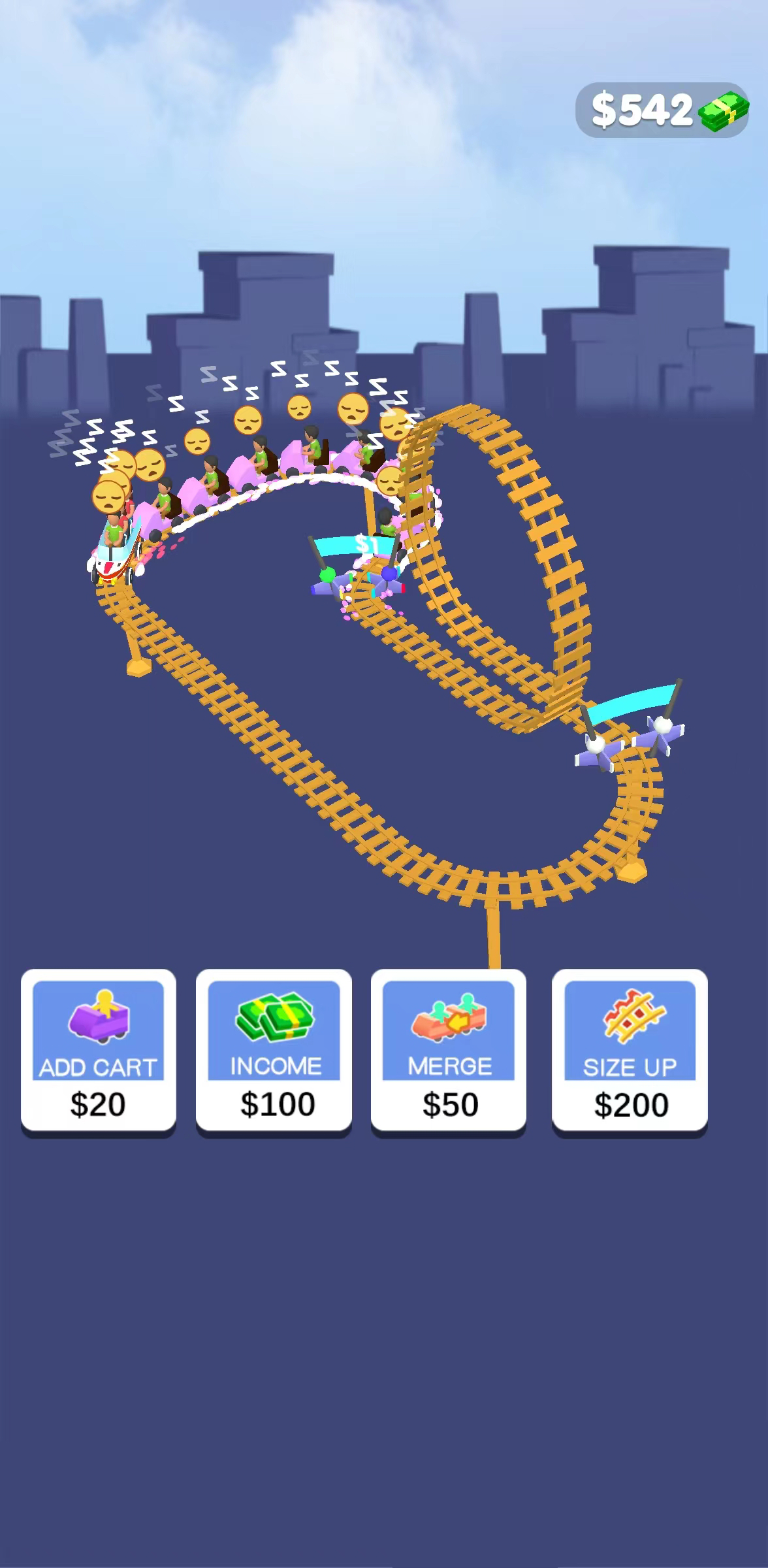 اسکرین شات 5 بازی Crazy Coaster Idle