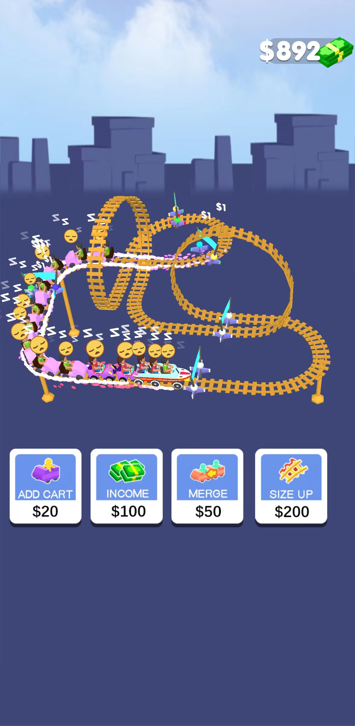 اسکرین شات 4 بازی Crazy Coaster Idle