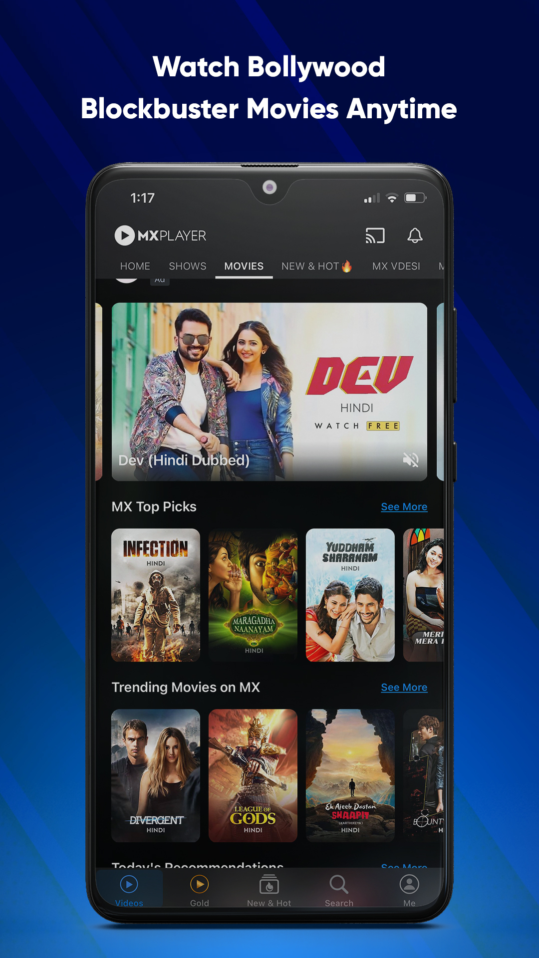 اسکرین شات 4 برنامه MX Player Online: OTT & Videos