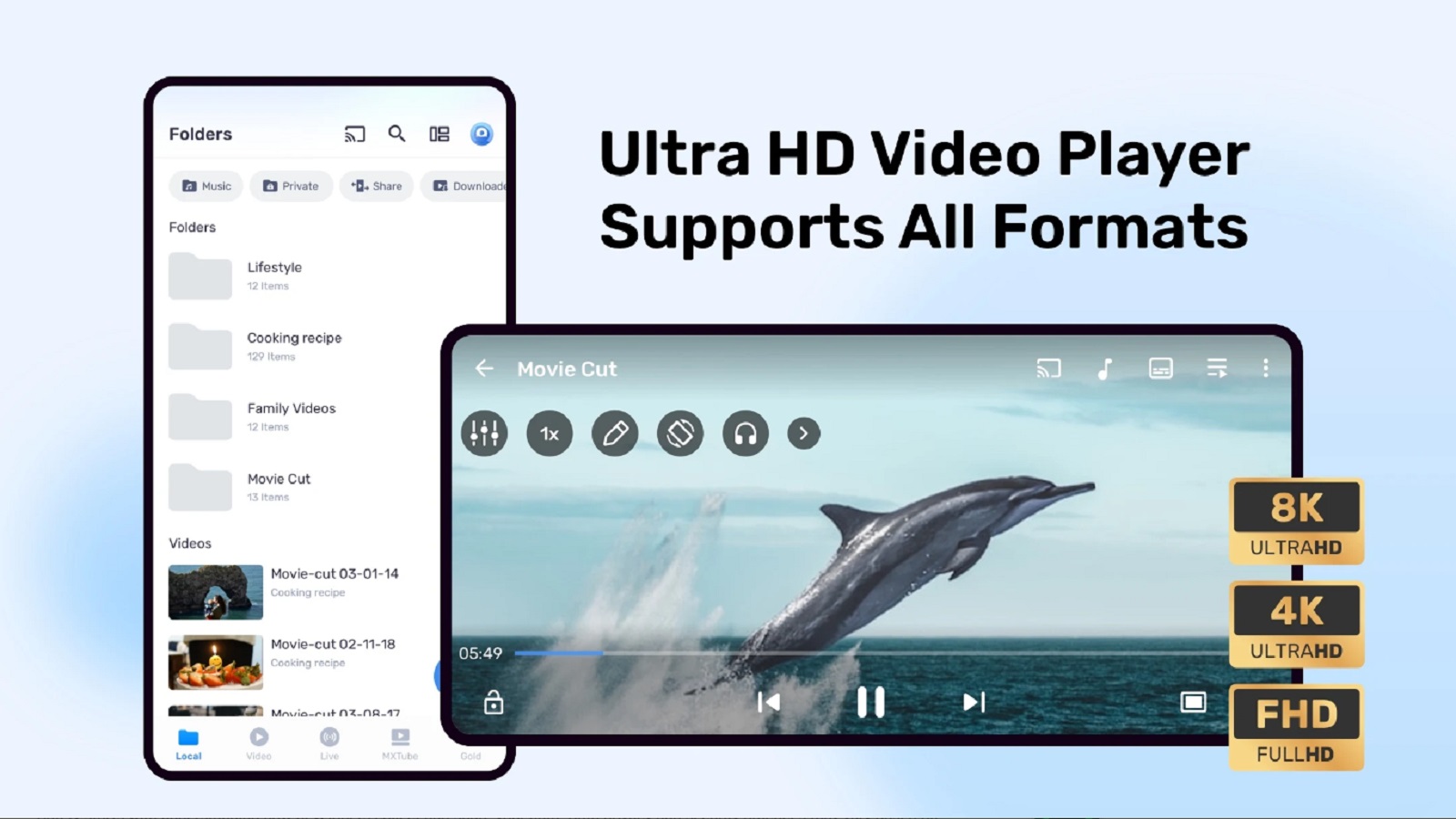 اسکرین شات 1 برنامه MX Player Pro