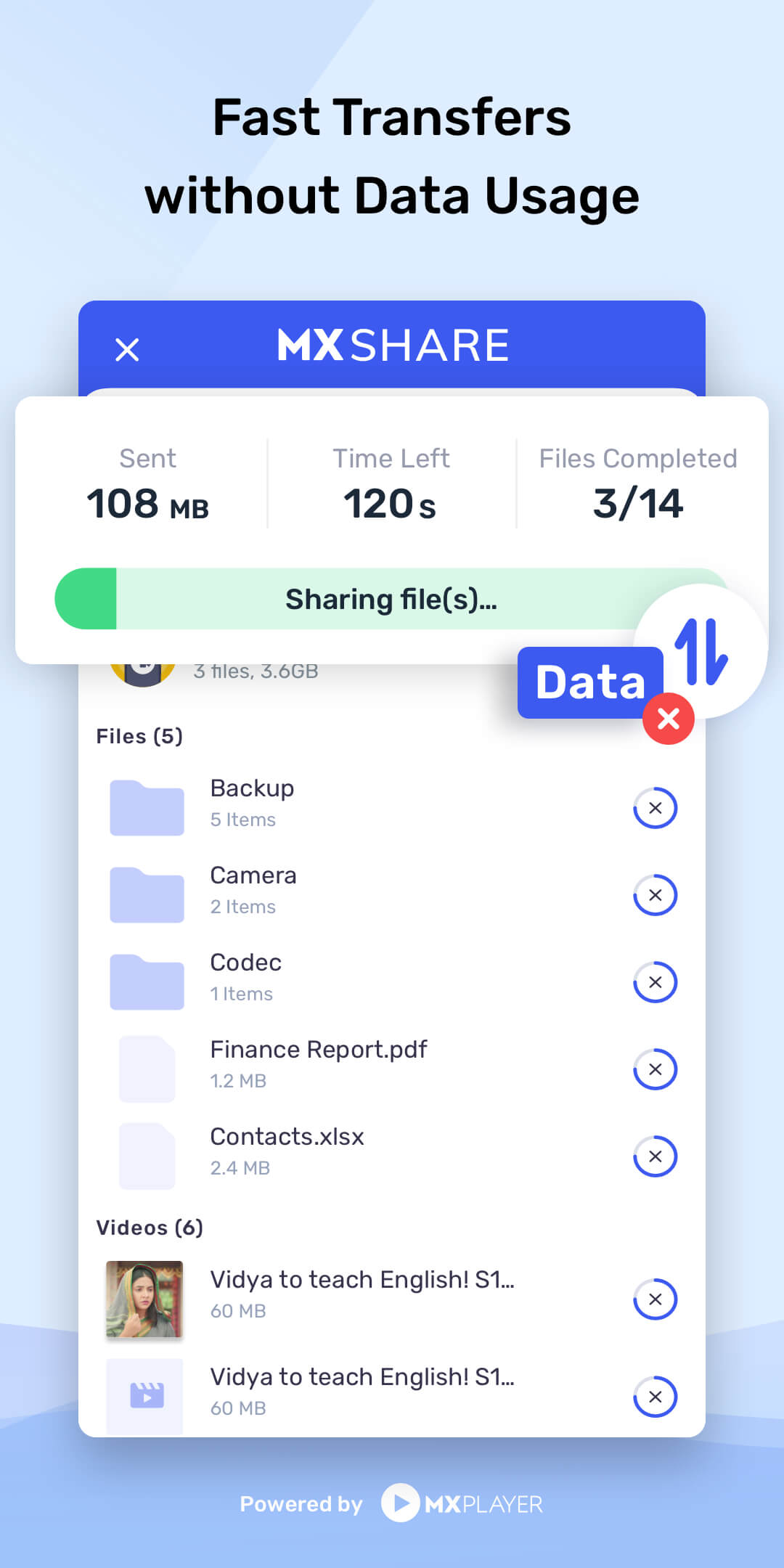 اسکرین شات 4 برنامه MX Share: File Share, Transfer